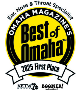Omaha Magazine's Best of Omaha award for ENT Specialist